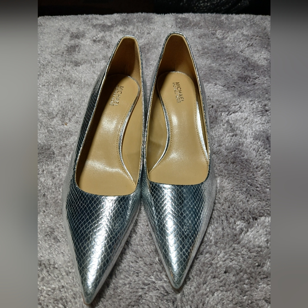 Michael Kors Metallic Silver Heels